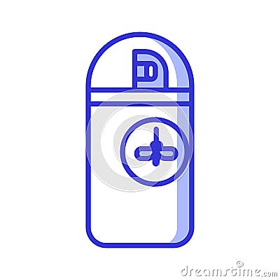 Mosquito Repellent Aerosol Bottle Icon Vector Illustration