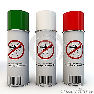 Mosquito repellent spray Stock Photo