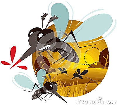 Mosquito Vector Illustration