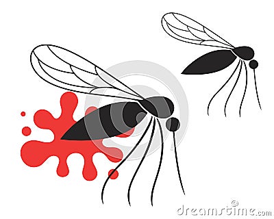 Mosquito Vector Illustration