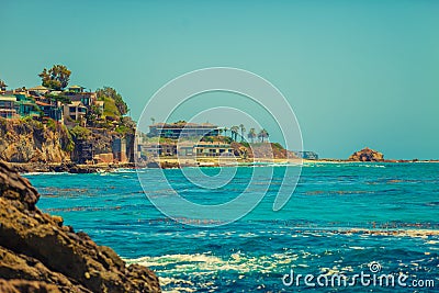 Moss Cove, Laguna Beach Editorial Stock Photo