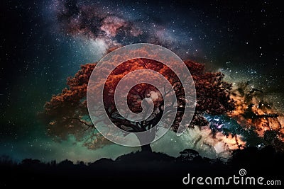 The Most Amazing and Exquisite Tree in the Universe Stock Photo