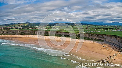 Playa de Langre Stock Photo