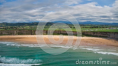 Playa de Langre Stock Photo