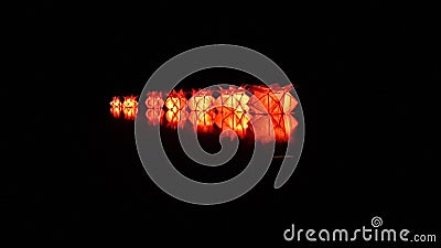 Most beautiful floating wesak lantern Stock Photo