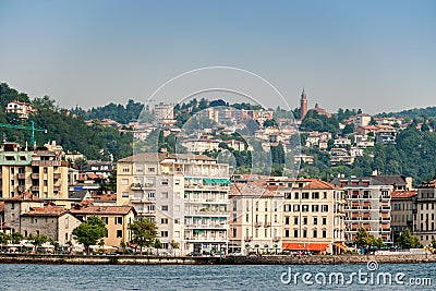 The most beautiful lake on the world Lago Como. Lombardy, Italy Stock Photo