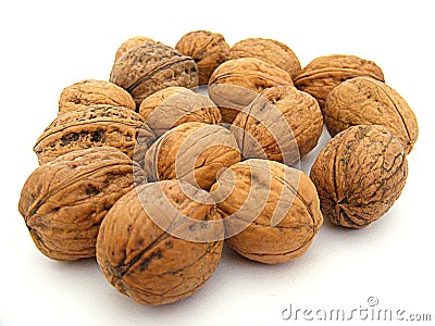 The most beautiful and natural shelled walnuts pictures Stock Photo