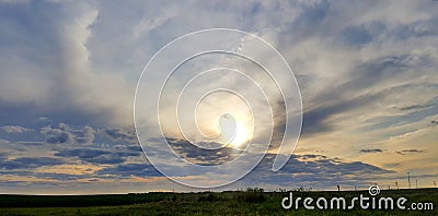 The Most Beautiful Sunsets Reside Here Stock Photo