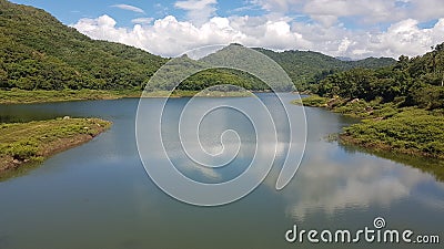 Victoria lake in sri lanka Stock Photo