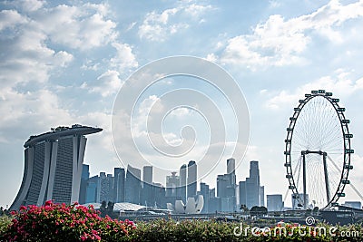 The most beautiful Viewpoint in Singapore city Editorial Stock Photo