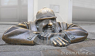 most famous statues of Bratislava Editorial Stock Photo