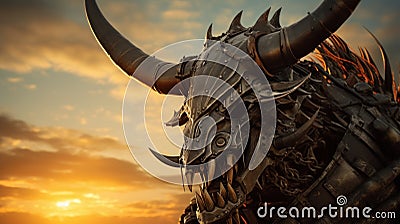 The most fearsome infernal beast, AI Stock Photo