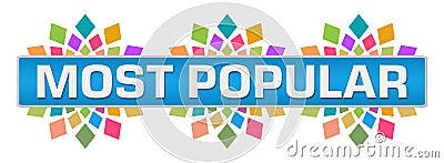 Most Popular Colorful Circular Blue Bar Stock Photo