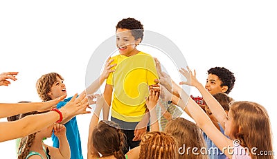 The most popular kid in class Stock Photo