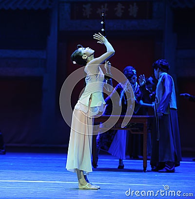 The most precious instrument-The first act of dance drama-Shawan events of the past Editorial Stock Photo