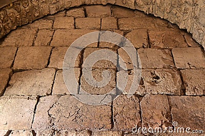 The most sacred spot on the Western Wall Jerusalem Israel Editorial Stock Photo