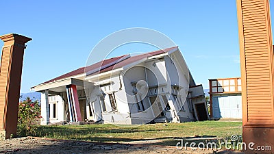 The Most Severe Damage in Central Sulawesi Stock Photo