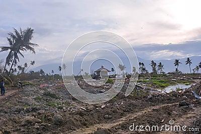 The Most Severe Damage Earthquake Liquefaction Petobo Central Sulawesi Stock Photo