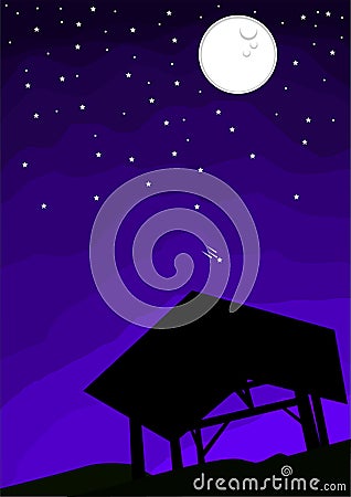 Most Spectacular Photos Of Milky Way at Teletubbies Hill bandung Vector Illustration