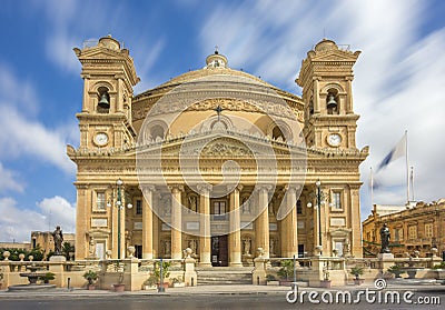 Mosta, Malta - The Mosta Dome at daylight Stock Photo