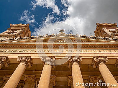 Mosta Rotunda - famous cathedral on the Island of Malta Stock Photo