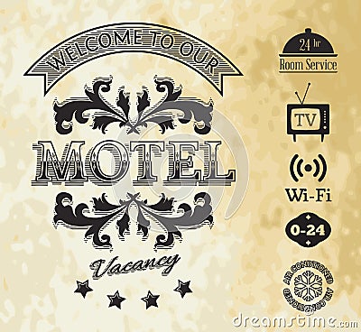 Motel Vector Illustration