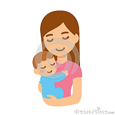 Mother with baby Vector Illustration