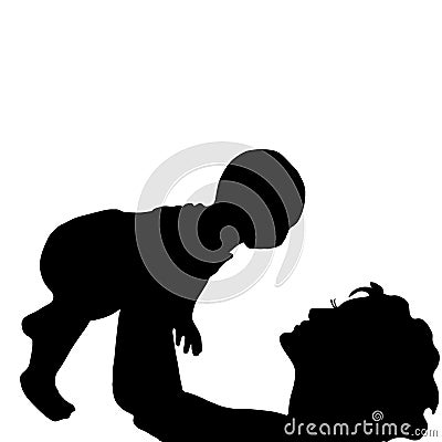 Mother with a baby Vector Illustration