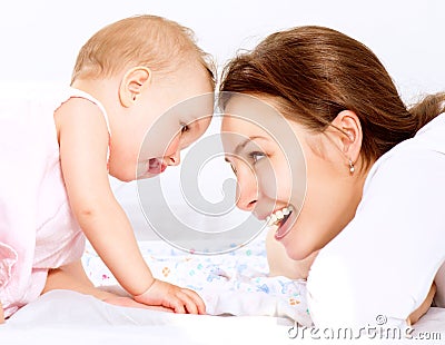 Mother and Baby Stock Photo