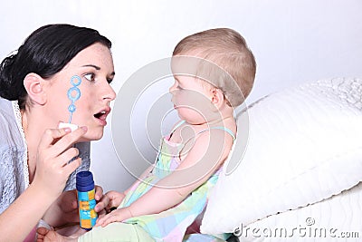 Mother with baby Stock Photo