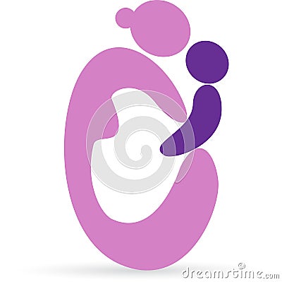 Mother and child Vector Illustration