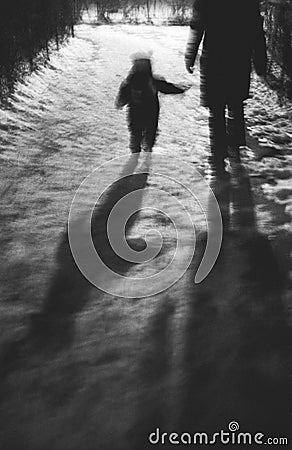 Mother and child abstract Stock Photo