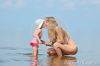 Mother with child have fun Stock Photo