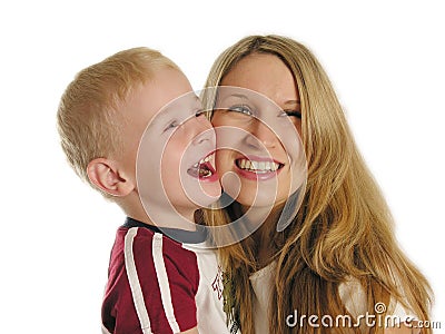 Mother with child smile Stock Photo
