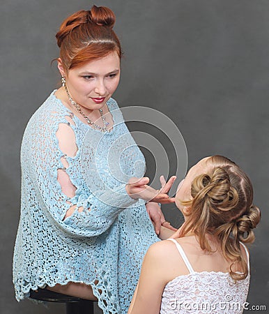 Mother and daughter Stock Photo