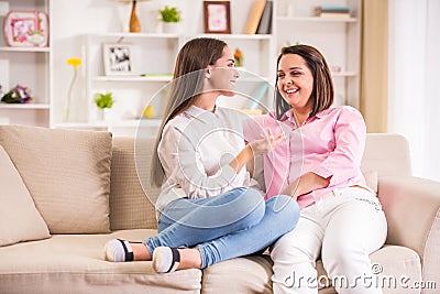 Mother and daughter Stock Photo
