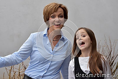 Mother and daughter Stock Photo