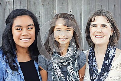 Mother and Daughters Stock Photo