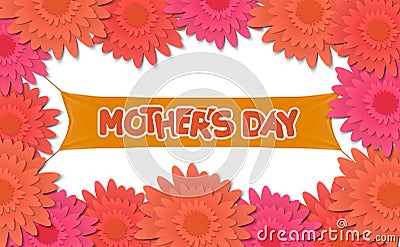 Mother day, holiday background. can be use for sale advertisement, backdrop. vector Vector Illustration