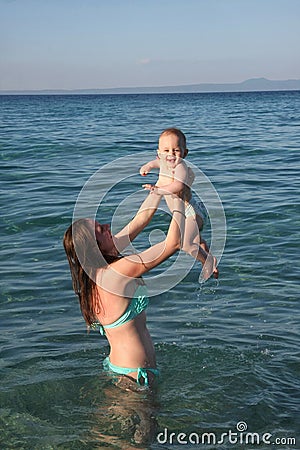 Mother with her baby girl Stock Photo