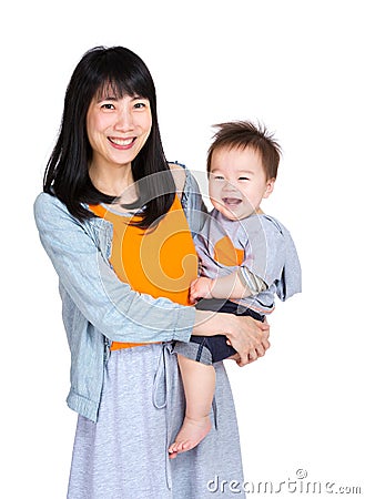 Mother with her baby son Stock Photo