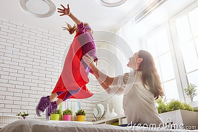 Mother and her child Stock Photo