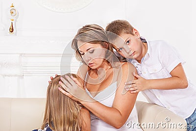 Mother and kids Stock Photo