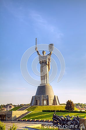 Mother Land monument in Kiev, Ukraine Editorial Stock Photo