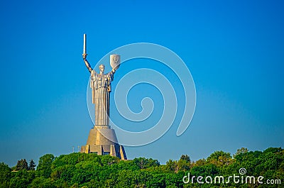 Mother of the Motherland monument Stock Photo