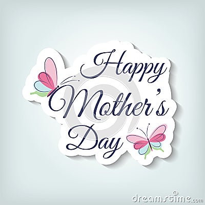 Mother's day card Vector Illustration