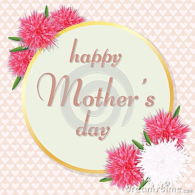 Mother`s Day greeting card. Vector illustration. Vector Illustration