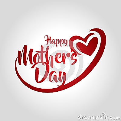 happy mothers day greeting card vector illustration Vector Illustration