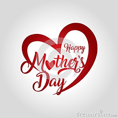 happy mothers day greeting card vector illustration Vector Illustration