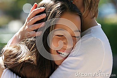 In mother's hands Stock Photo